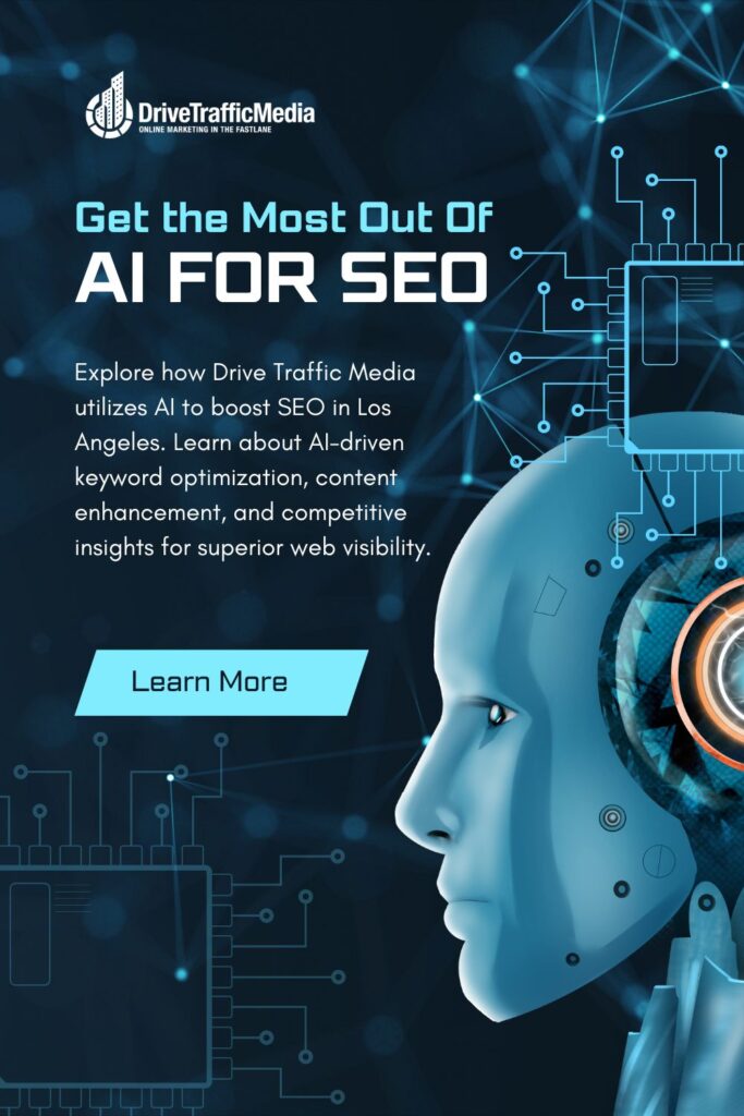 image-of-a-robot-blog-title-Get-the-Most-Out-of-AI-for-Los-Angeles-SEO-Pinterest-Pin